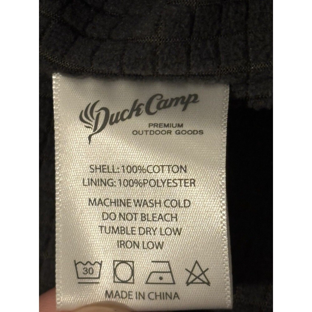 Duck Camp Men’s XL Campfire Shacket Green Silent Snap Button - Picture 7 of 8